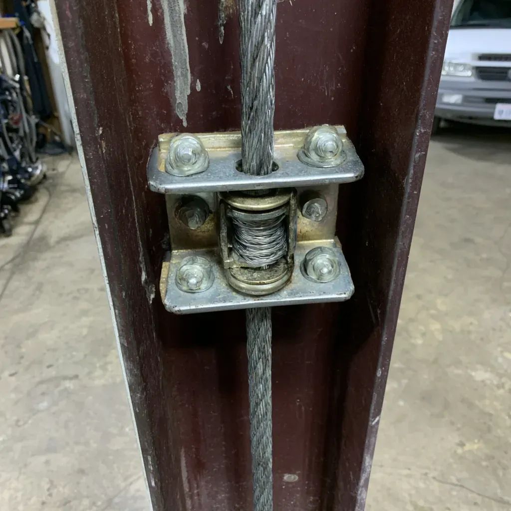 Extension Springs on a garage door in Irving, TX