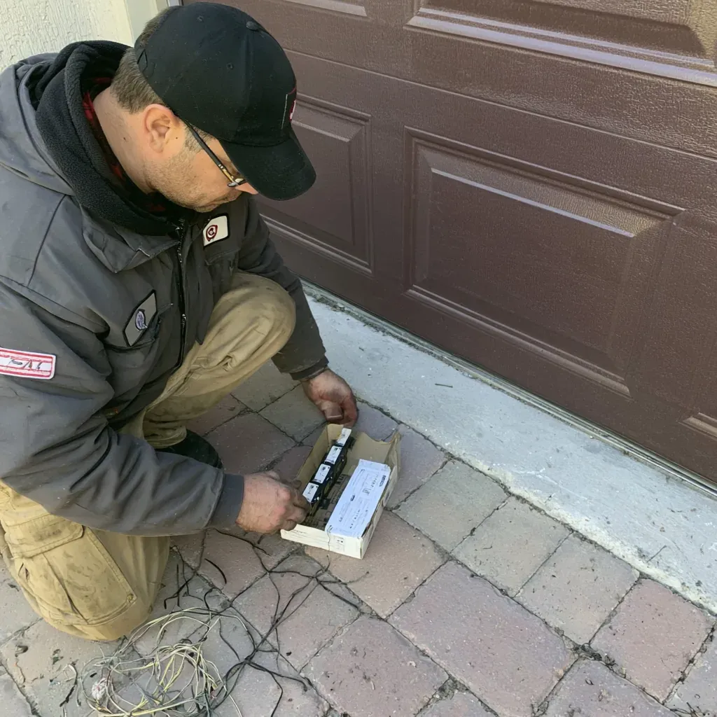 Remotes &amp; Keypads on a garage door in Irving, TX