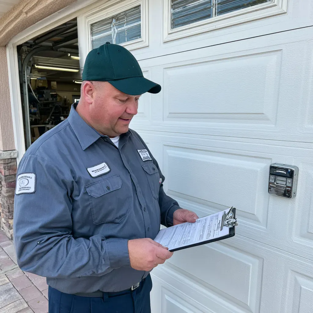 Torsion Springs on a garage door in Irving, TX