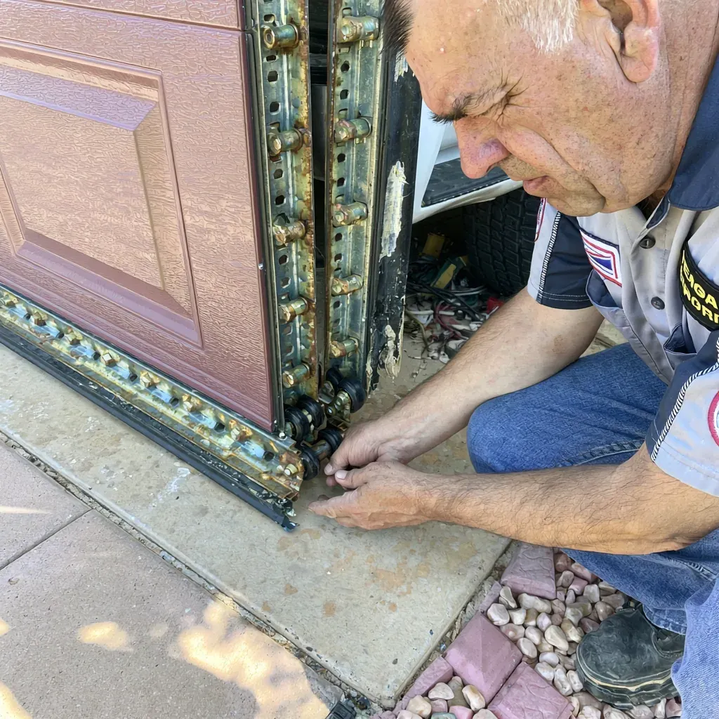 Garage Door Off Track in Irving, TX